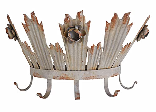 Wandregal Krone Hakenleiste Madonnenkrone Shabby Chic Haken Metall etg100 Palazzo Exclusiv von PALAZZO INT