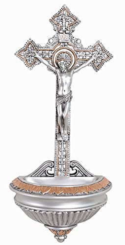 Weihwasserbecken Kruzifix Jesus Christus Weihwasserschale sakral wu75371ab Palazzo Exklusiv von PALAZZO INT