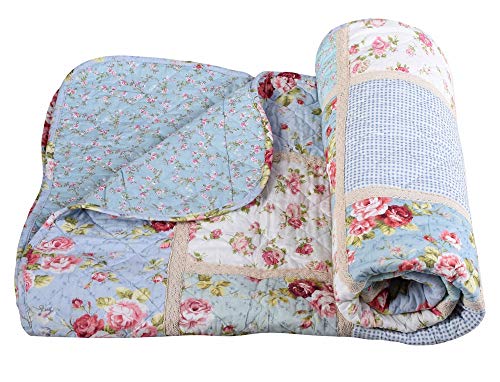Wohndecke Patchwork Überwurf Sofadecke Patchwork Kuscheldecke 150x200cm Decke mehrfabirg kds034 Palazzo Exklusiv von PALAZZO INT