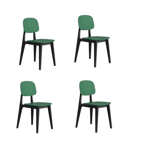 PALE Esszimmerstühle, verdickte Stühle, stapelbare Esszimmerstühle for den Haushalt, kommerzielle Hocker-Rückenlehne(Groen) von PALE