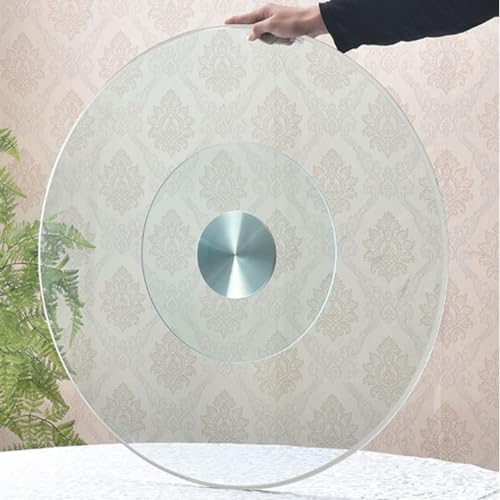 PALE Lazy Esstisch-Drehteller Aus Gehärtetem Glas, Drehbares Haushaltstablett, Leicht Zu Reinigen, Lazy Susan-Zubehör, Durchmesser 60–120 cm (CH : 70cm) von PALE