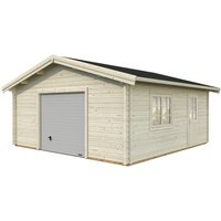 PALMAKO Blockbohlen-Garage, BxT: 540 x 540 cm (Außenmaße), Holz - transparent von PALMAKO