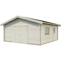 PALMAKO Blockbohlen-Garage, BxT: 540 x 540 cm (Außenmaße), Holz - transparent von PALMAKO