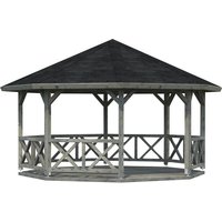 PALMAKO Pavillon »Betty«, Walmdach, achteckig, BxHxT: 615 x 362 x 467 cm - grau PALMAKO Pavillon »Betty«, Walmdach, achteckig, BxHxT: 615 x 362 x 467 cm - grau von PALMAKO