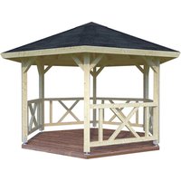PALMAKO Pavillon »Betty 1«, Spitzdach, sechseckig, BxHxT: 423 x 313 x 423 cm - braun PALMAKO Pavillon »Betty 1«, Spitzdach, sechseckig, BxHxT: 423 x 313 x 423 cm - braun von PALMAKO