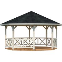 PALMAKO Pavillon »Betty 2«, Spitzdach, achteckig, BxHxT: 551 x 346 x 551 cm - weiss von PALMAKO