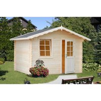 Palmako - Gartenhaus Emma 4,6 m² aus Holz in Graumit 28 mm Wandstärke, mit Montagematerial Imprägniert Grau Palmako - Gartenhaus Emma 4,6 m² aus Holz in Graumit 28 mm Wandstärke, mit Montagematerial Imprägniert Grau von PALMAKO
