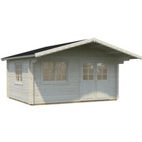 PALMAKO Blockbohlenhaus »Helena«, Holz, BxHxT: 514 x 285 x 360 cm (Außenmaße inkl. Dachüberstand) - braun von PALMAKO