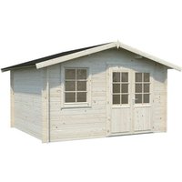 PALMAKO Blockbohlenhaus BxT: 360 x 300 cm (Außenmaße), Wandstärke: 28 mm - beige von PALMAKO