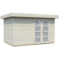 PALMAKO Blockbohlenhaus »Lara«, BxT: 350 x 250 cm (Außenmaße), Wandstärke: 28 mm, Natur - braun von PALMAKO