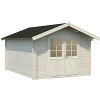 PALMAKO Blockbohlenhaus BxT: 275 x 380 cm (Außenmaße), Wandstärke: 34 mm - braun von PALMAKO