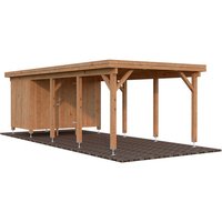 PALMAKO Carport »Karl«, Aufstellmaße BxTxH: 360 x 762 x 235 cm, tauchgrundiert, Holz - braun von PALMAKO