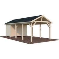 PALMAKO Carport »Robert«, Aufstellmaße BxTxH: 361 x 764 x 301 cm, unbehandelt, Holz - braun von PALMAKO