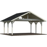 PALMAKO Doppelcarport »Robert«, Außenmaß BxT: 635 x 510 cm, natur - beige von PALMAKO