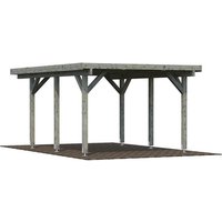 PALMAKO Einzelcarport »Karl«, Außenmaß BxT: 360 x 512 cm, grau von PALMAKO