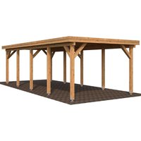 PALMAKO Einzelcarport »Karl«, Außenmaß BxT: 360 x 762 cm, braun von PALMAKO