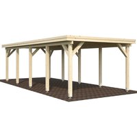 PALMAKO Einzelcarport »Karl«, Außenmaß BxT: 360 x 762 cm, natur - beige von PALMAKO