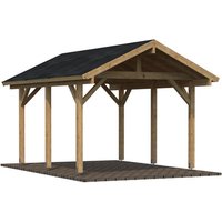 PALMAKO Einzelcarport »Robert«, Außenmaß BxT: 359 x 510 cm, braun von PALMAKO