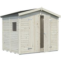 PALMAKO Elementhaus »Dan«, Holz, BxHxT: 261 x 220 x 190 cm (Außenmaße inkl. Dachüberstand) - braun von PALMAKO