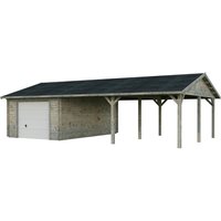 PALMAKO Garage »Roger«, Aufstellmaße BxTxH: 1006 x 619 x 316 cm, Blockbohlensystem, Holz - grau PALMAKO Garage »Roger«, Aufstellmaße BxTxH: 1006 x 619 x 316 cm, Blockbohlensystem, Holz - grau von PALMAKO