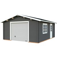 PALMAKO Garage »Roger«, Aufstellmaße BxTxH: 514 x 598 x 287 cm, Blockbohlensystem, Holz - grau PALMAKO Garage »Roger«, Aufstellmaße BxTxH: 514 x 598 x 287 cm, Blockbohlensystem, Holz - grau von PALMAKO