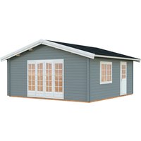 PALMAKO Gartenhaus »Irene«, Aufstellmaße BxTxH: 622 x 598 x 312 cm, lackiert, Holz - grau von PALMAKO