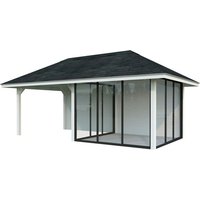 PALMAKO Pavillon »Bianca«, Aufstellmaße BxTxH: 672 x 384 x 319 cm, lackiert, Holz - weiss von PALMAKO