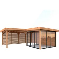 PALMAKO Pavillon »Lenna Set 411 Slide«, BxHxT: 588 x 245 x 588 cm, Braun von PALMAKO