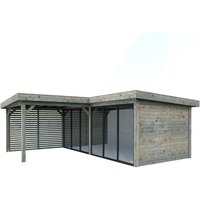 PALMAKO Pavillon »Lenna Set 413 Slide«, BxHxT: 588 x 245 x 588 cm, Grau von PALMAKO