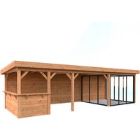 PALMAKO Pavillon »Lenna Set 416 Slide«, BxHxT: 876 x 245 x 300 cm, Braun von PALMAKO
