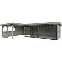 PALMAKO Pavillon »Lenna Set 420 Slide«, BxHxT: 876 x 245 x 588 cm, Grau von PALMAKO