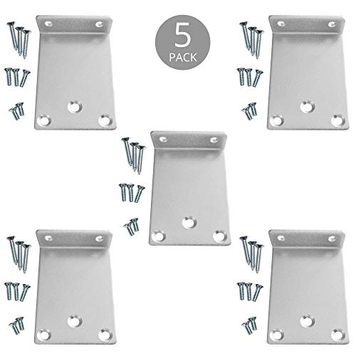 PALMAT – Türschließer Rahmenplatte für Parallelarm-Montage - Aus Aluminium, Montageplatte für Türschließer mit Parallelarm Montage (Packung mit 5 Stück) von PALMAT