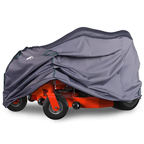 PALON XXL Größe Reitrasenmäher Abdeckung 233,7 x 162,6 x 139,7 cm, robuster Reitrasenmäher wasserdicht und Sonnenschutz, Gartentraktor mit Aufbewahrungstasche und verstellbarer Schnalle, Rasentraktor von PALON
