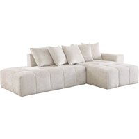 Ecksofa Haussmann" aus Chenille-Stoff "Haussmann" 3-Sitzer - Beige von PALOZI SOFA