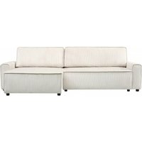 Palozi Sofa - Ecksofa reversibel mit Schlaffunktion aus Cord 'Montaigne' - 3-Sitzer - Beige Palozi Sofa - Ecksofa reversibel mit Schlaffunktion aus Cord 'Montaigne' - 3-Sitzer - Beige von PALOZI SOFA