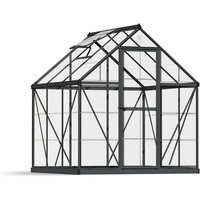 Aluminium Gewächshaus Harmony 66 Grau 185x185x208 cm - Palram-canopia von PALRAM - CANOPIA