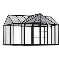 Palram-canopia - Aluminium Gewächshaus Triomphe Schwarz 454x380x285 cm von PALRAM - CANOPIA