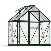 Palram - Canopia Aluminium Gewächshaus Hybrid 64 Grün 126x185x208 cm von PALRAM