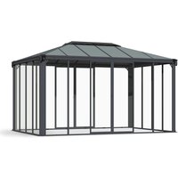 Palram - Canopia Aluminium Kaltwintergarten Ledro 4300 Anthrazit 430x296x275 cm von PALRAM