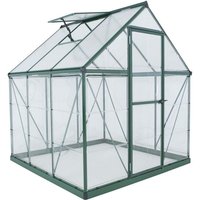 Palram - Canopia Aluminium Gewächshaus Hybrid 66 Grün 186x185x208 cm von PALRAM - CANOPIA