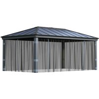 Palram-canopia - Polyester Moskitonetz für Pavillon Dallas 6100 Grau von PALRAM - CANOPIA