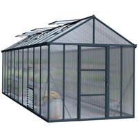 Canopia Glory Alu Gewächshaus Polycarbonat 604X253X268 cm Grau von PALRAM - CANOPIA