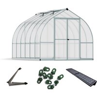 Aluminium Gewächshaus Bella 812 Sparset Silber 367x244x219 cm - Palram-canopia von PALRAM - CANOPIA