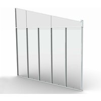 Seitenwand für Terrassendach mit 4 m Tiefe Weiß 330x305 cm - Palram-canopia von PALRAM - CANOPIA