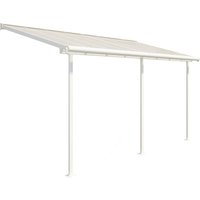 Palram-canopia - Palram-Canopia Aluminium Terrassenüberdachung mit Doppelstegplatten 'Sierra', weiß, 230 x 447 cm von PALRAM - CANOPIA