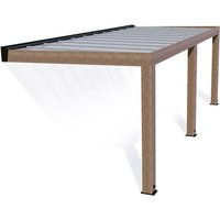 Palram-canopia - Zedernholz Terrassenüberdachung Helsinki 373 Terrassenüberdachung Holz Natur 300x730x253 cm von PALRAM - CANOPIA