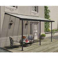 PALRAM Terrassendach »Sierra«, Breite: 670 cm, Dach: Polycarbonat (PC), anthrazit - grau von PALRAM