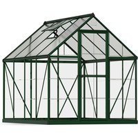 Palram - Canopia Aluminium Gewächshaus Hybrid 68 Grün 247x185x208 cm Palram - Canopia Aluminium Gewächshaus Hybrid 68 Grün 247x185x208 cm von PALRAM