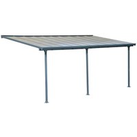 Canopia Aluminium Terrassenüberdachung Feria Anthrazit 295x610x305 cm - Palram von PALRAM