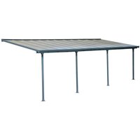 Palram - Canopia Aluminium Terrassenüberdachung Feria Anthrazit 295x730x305 cm von PALRAM